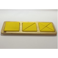 Geometric shapes and fractions - yellow square