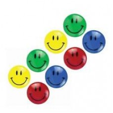 Happy faces magnets 3 cm diameter