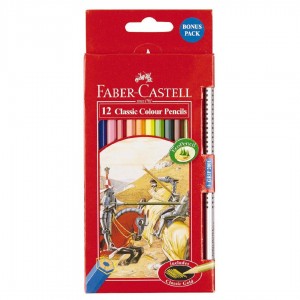 ألوان خشب 12 لون علبة ورقية FABER CASTELL