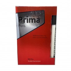 علبة أقلام جاف أسود - 50 حبة Prima