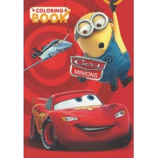 Cars and Minions Coloring Book