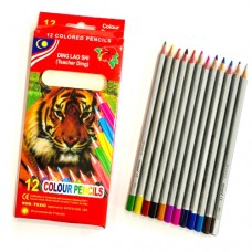 ألوان خشب 12 لون ding lao shi (teacher ding) 12 colour pencils